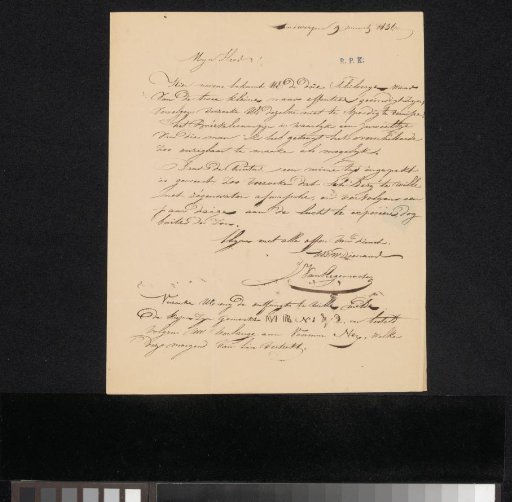 Letter to W. Baitenbacher