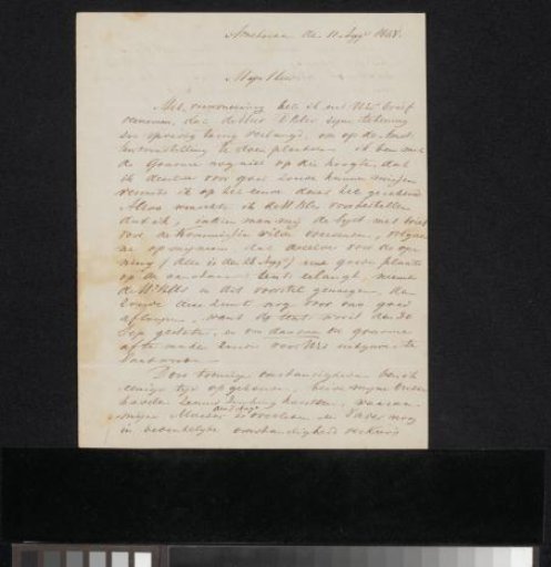 Letter to an anonymous recipient