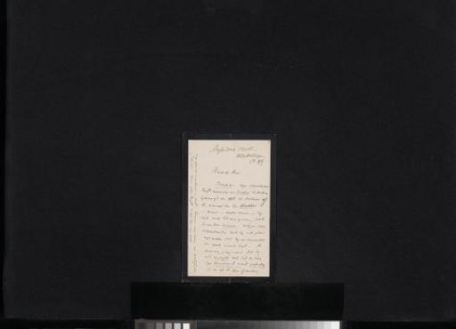 Letter to an anonymous recipient