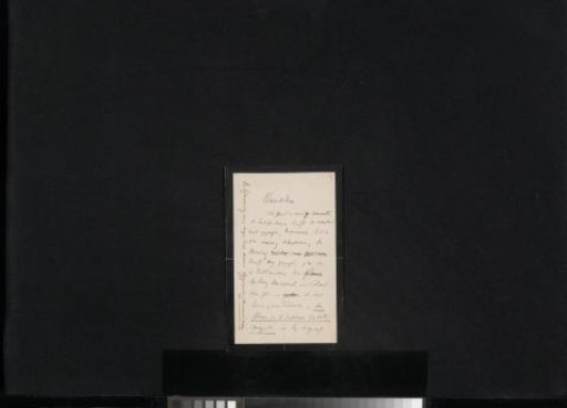 Letter to an anonymous recipient