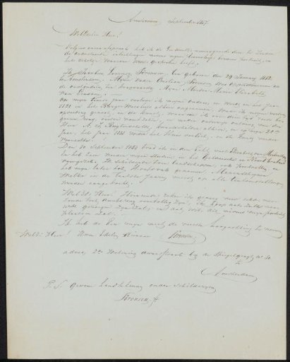 Letter to Christiaan Immerzeel