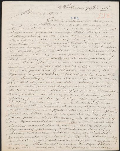 Letter to Christiaan Kramm