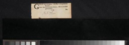 Signature of Barend Hendrik Thier