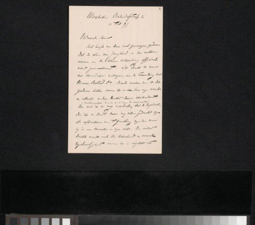 Letter to Pieter Haverkorn van Rijsewijk