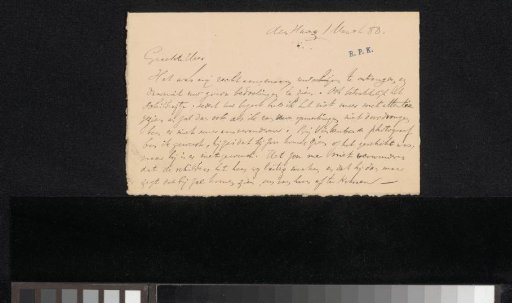 Letter to Frans Buffa and Sons