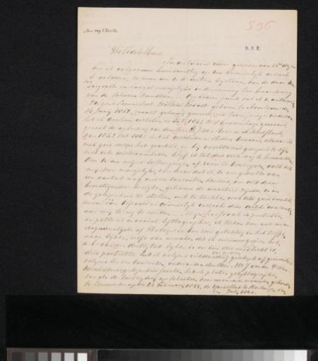 Letter to Christiaan Kramm