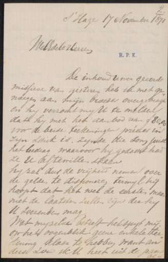 Letter to Frans Buffa and Sons