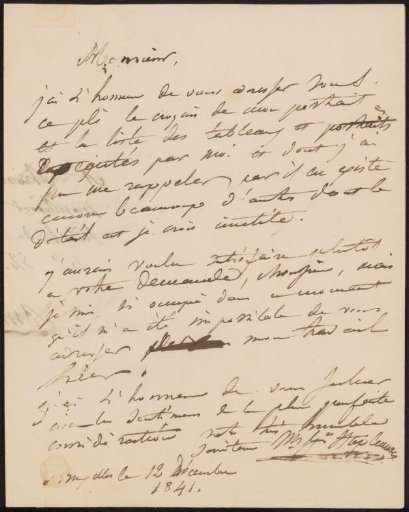 Letter to Johannes Immerzeel