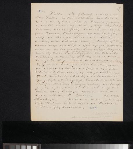 Manuscript concerning Willem Valter Pzn