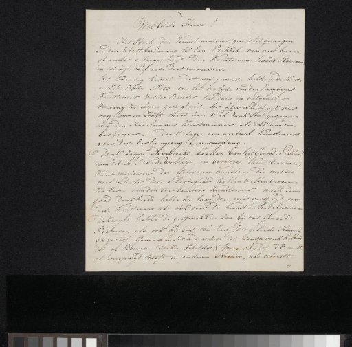 Letter to Adriaan van der Willigen