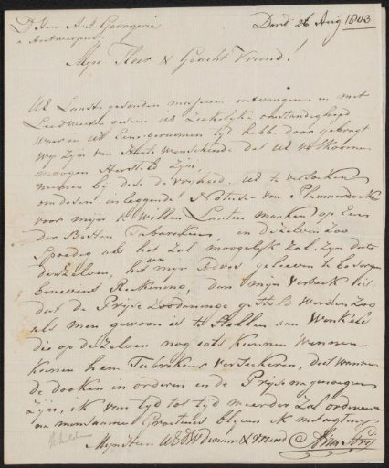 Letter to H.A. Georgerie