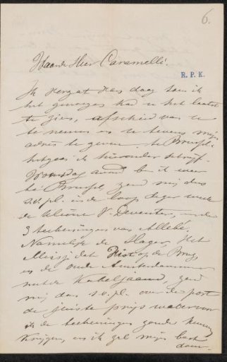 Letter to Alberto Caramelli