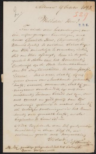 Letter to Christiaan Kramm