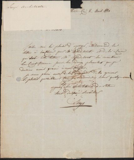 Letter to Mr. Bast