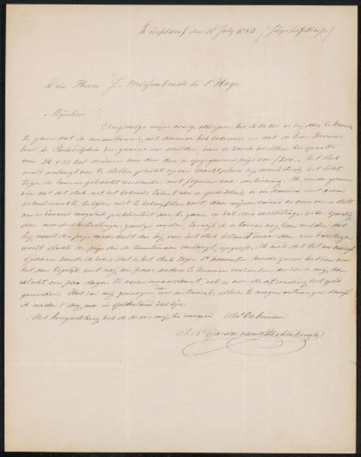 Letter to Jan Weissenbruch