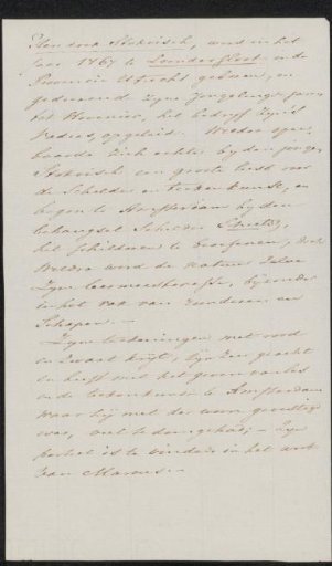 Manuscript concerning Hendrik Stokvisch