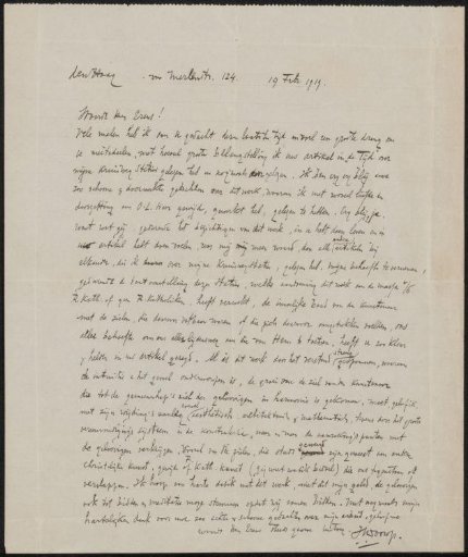 Letter to Frans Erens
