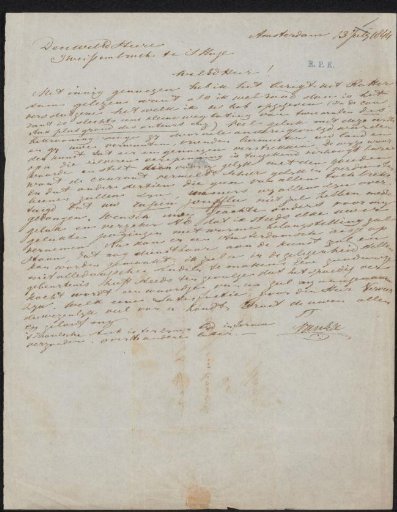 Letter to Jan Weissenbruch
