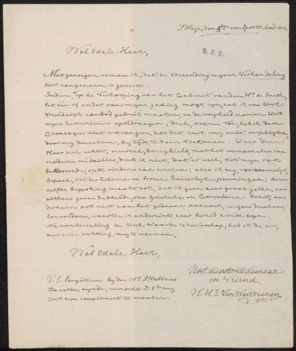 Letter to anonymous