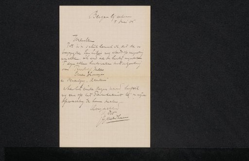 Letter to Anonymous