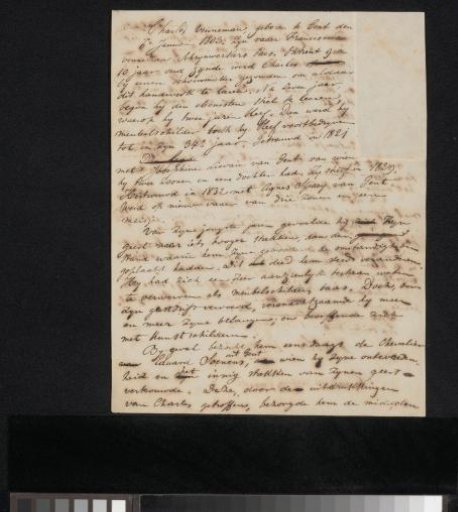 Manuscript concerning Charles Venneman