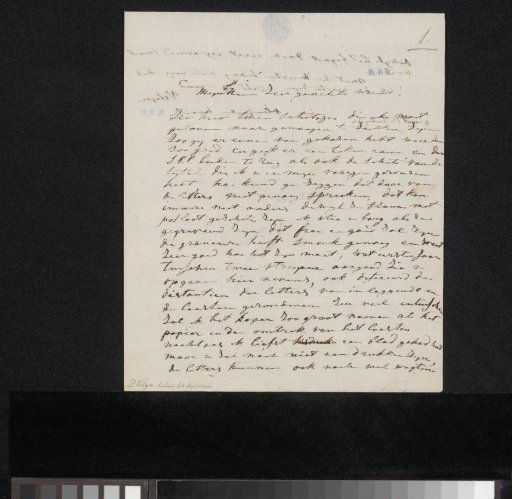 Letter to Johannes Jacobus Franciscus Wap