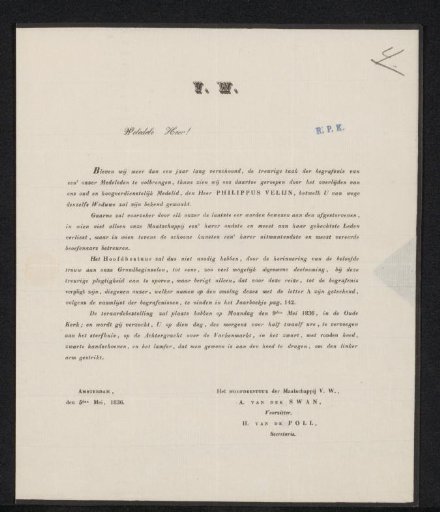 Letter to Gerrit Lamberts