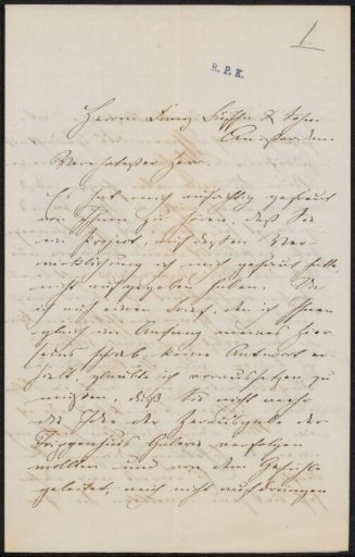 Letter to Frans Buffa and Sons
