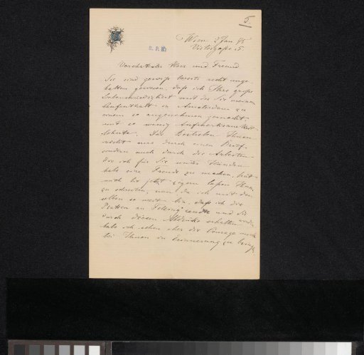 Letter to Frans Buffa and Sons