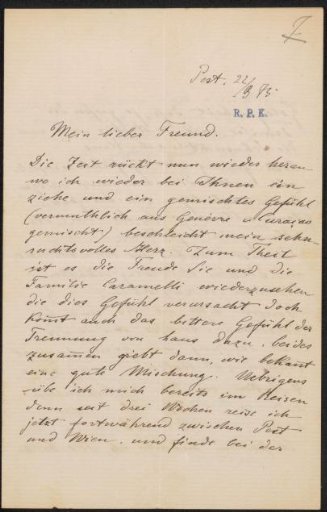 Letter to Filippo Tessaro