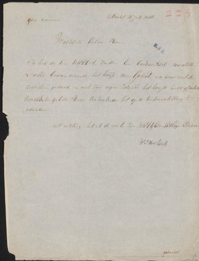 Letter to an exhibition committee