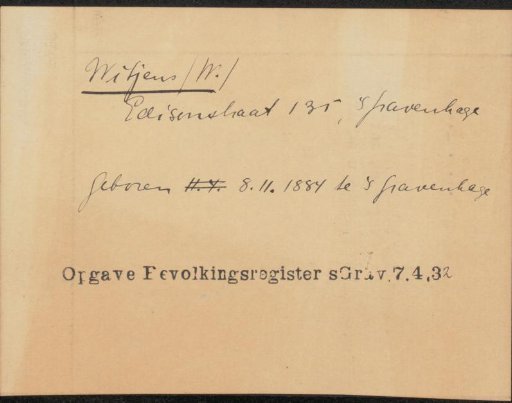 Document concerning Willem Witjens