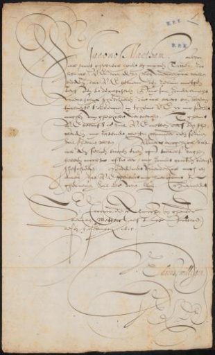 Letter to Jacob Matham