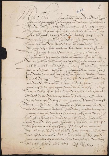 Letter to Jan van de Velde (II)
