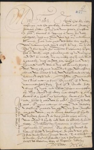 Letter to Jan van de Velde (II)