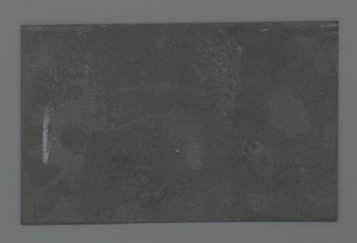 Unused zinc plate