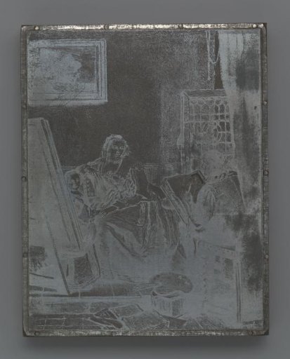 Woman and child portrayed by Rembrandt in a studio