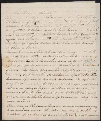 Letter to Adriaan van der Willigen