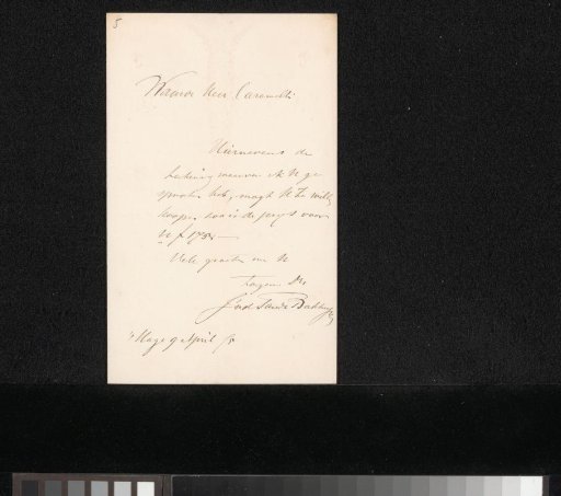 Letter to Alberto Caramelli