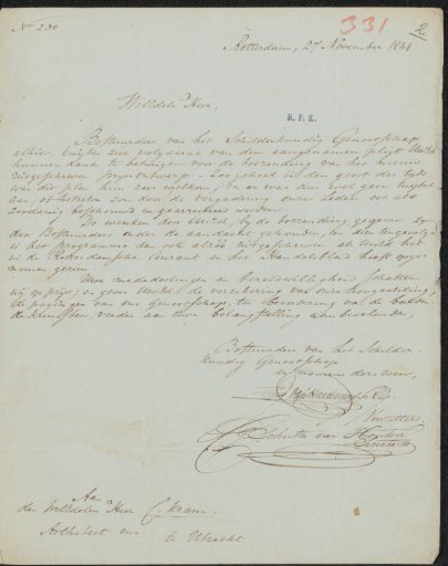 Letter to Christiaan Kramm