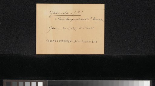 Document concerning Hendrikus IJkelenstam