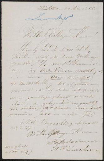 Letter to an anonymous recipient