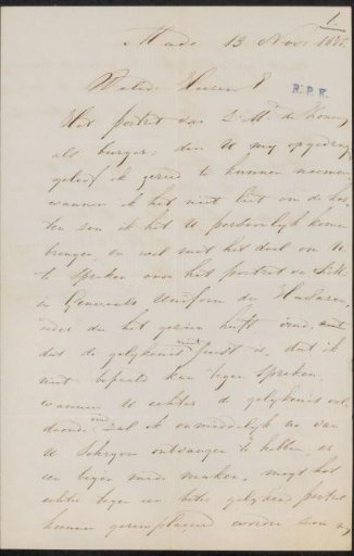 Letter to Frans Buffa en Zonen