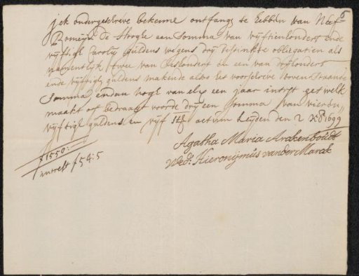Receipt for Romeyn de Hooghe