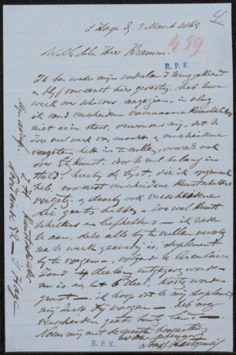 Letter to Christiaan Kramm