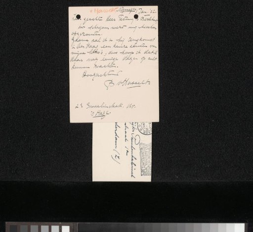 Letter to Jonkheer Hendrik Teding van Berkhout (1879-1969)
