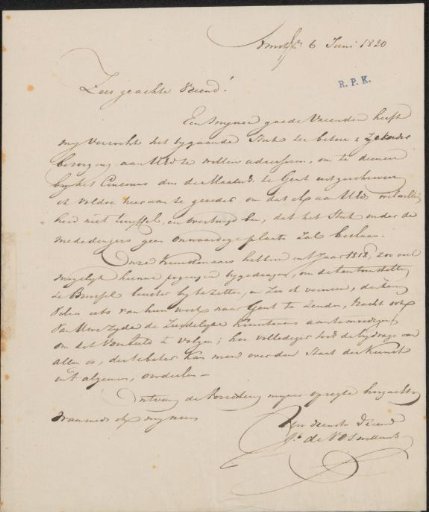 Letter to anonymous