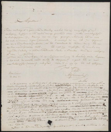 Letter to Adriaan van der Willigen