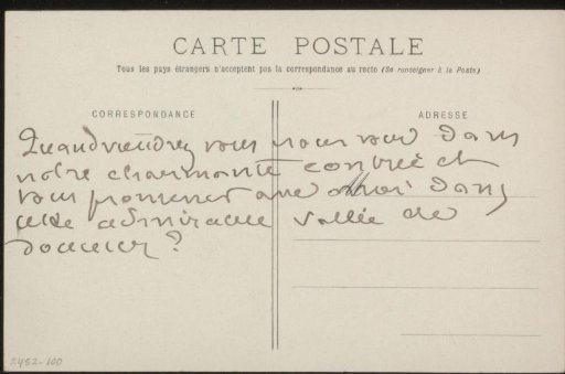 Picture postcard to Andries Bonger