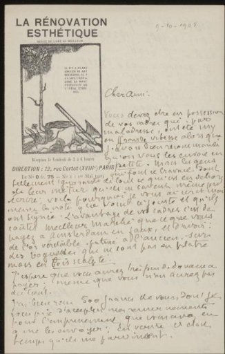 Letter to Andries Bonger